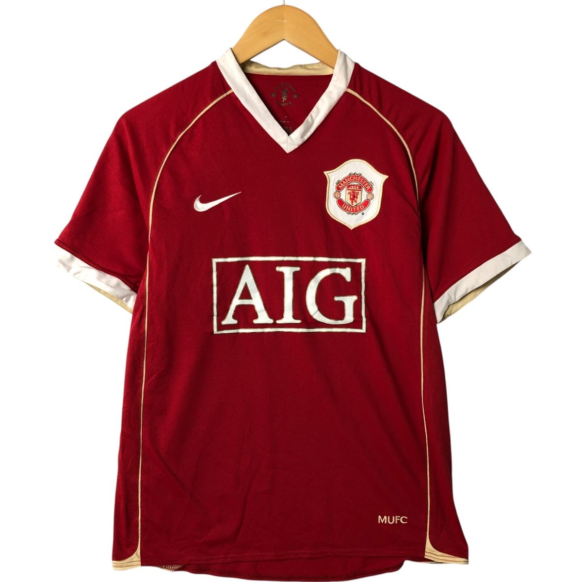 古着 00年代 ナイキ NIKE PREMIER LEAGE プレミアリーグ MANCHESTER UNITED FC マンチェスターユナイテッド Vネック|eaa546552