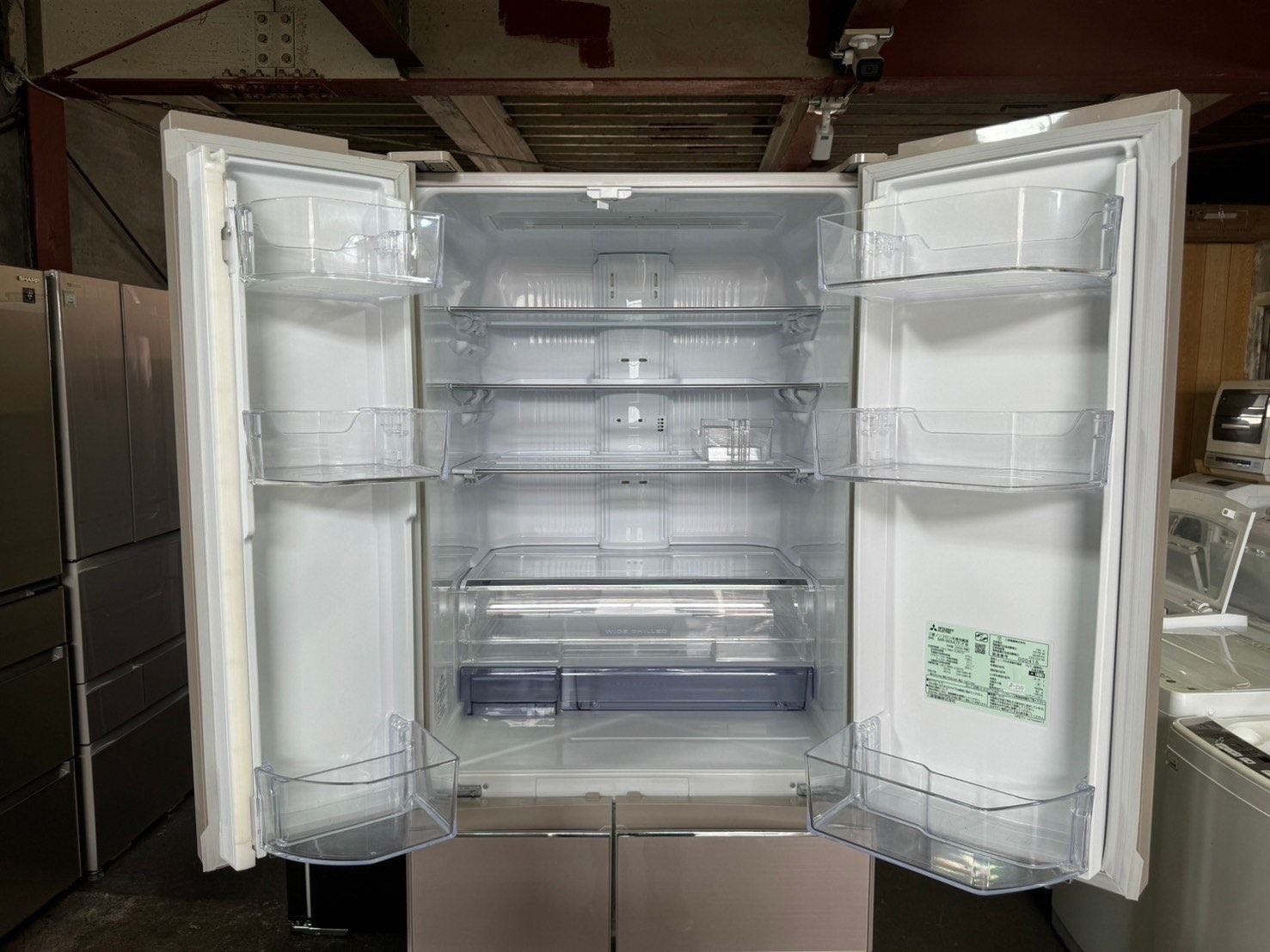 美品】大阪送料無料☆3か月保障付き☆冷蔵庫☆2020年☆三菱☆6ドア☆MR