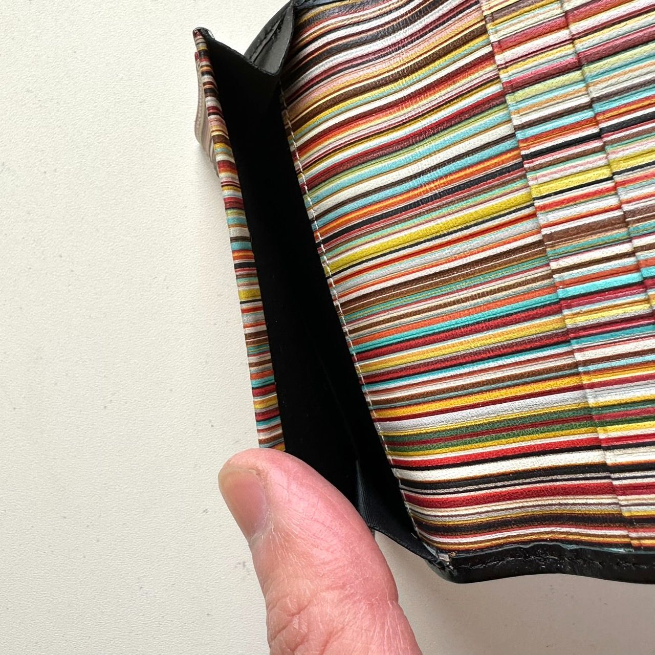 ポールスミス Paul Smith 名刺入れ マルチストライプ 美品
