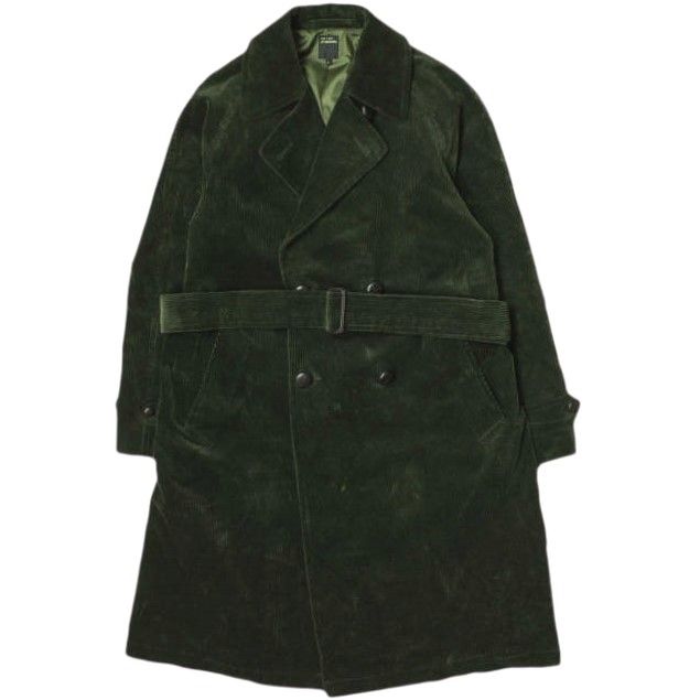 MOJITO モヒート 20AW 日本製 KETCHUM COAT Bar.6.0 コーデュロイ ダブルブレステッドコート L DK.OLIVE ケチャムコート 定価93，500円 アウター g16487