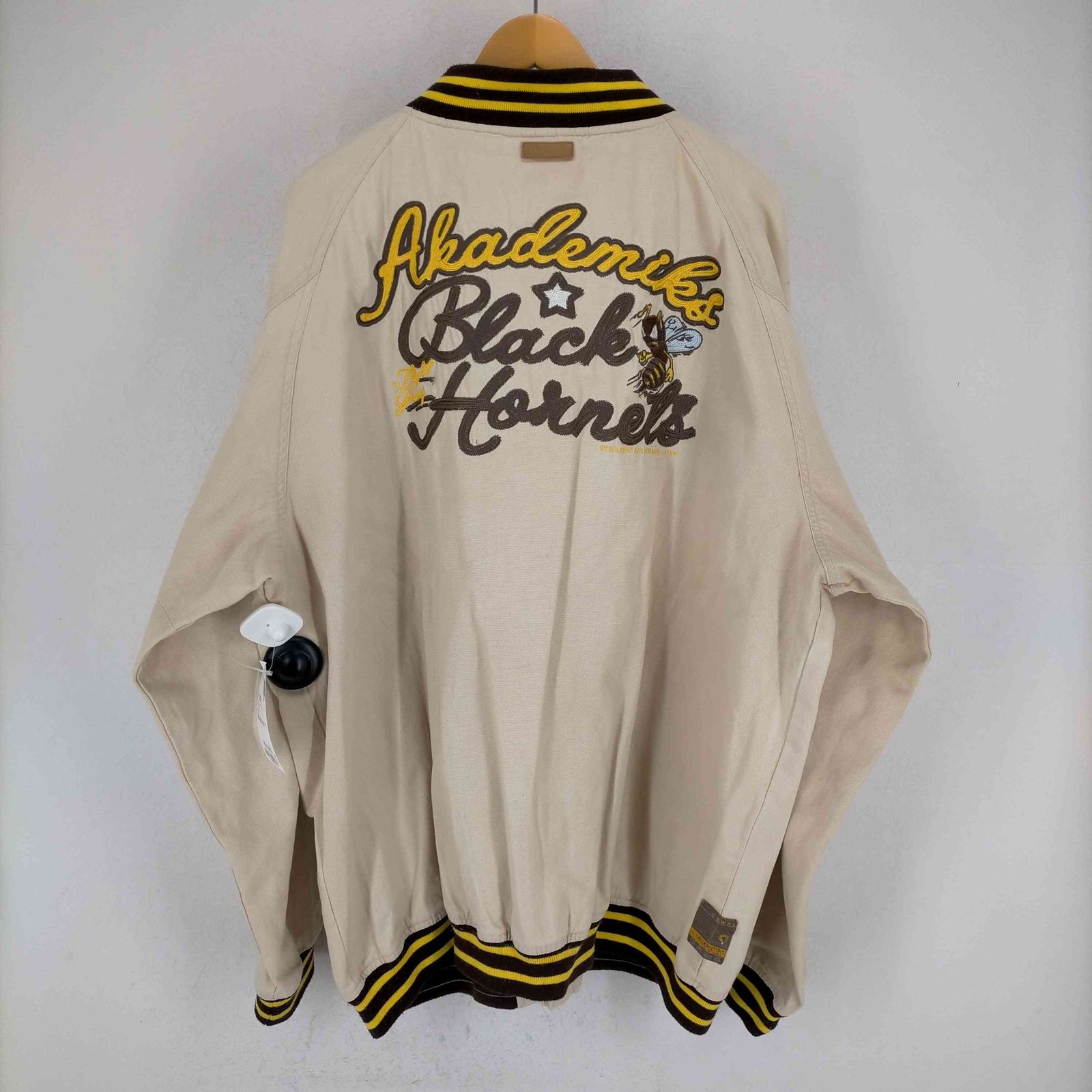 Akademiks / スタジャン/--/--/BEG/00sチームロゴ アカデミクス akademiks 00S チームロゴ刺繍 キャンバス地スタジャン