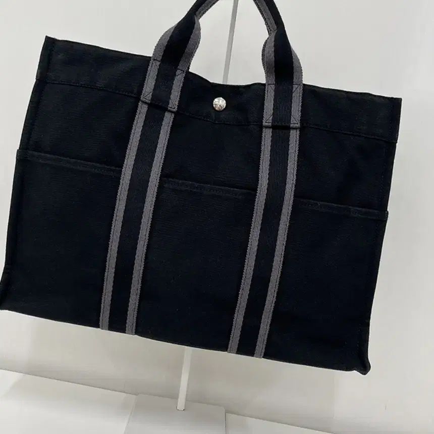 中古品 Hermes(エルメス) フールトゥ MM キャンバスバッグ Tバック デイリーバッグ ユニセックス （ A (使用品質)