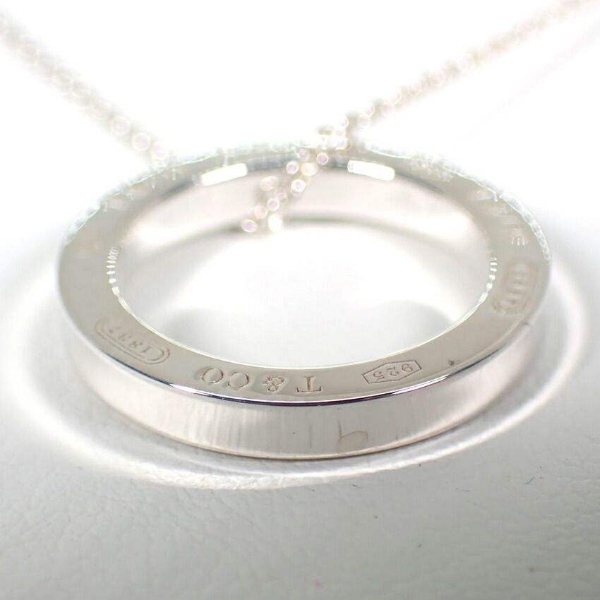 ティファニー SV925 1837 サークル ペンダントネックレスg469-57  