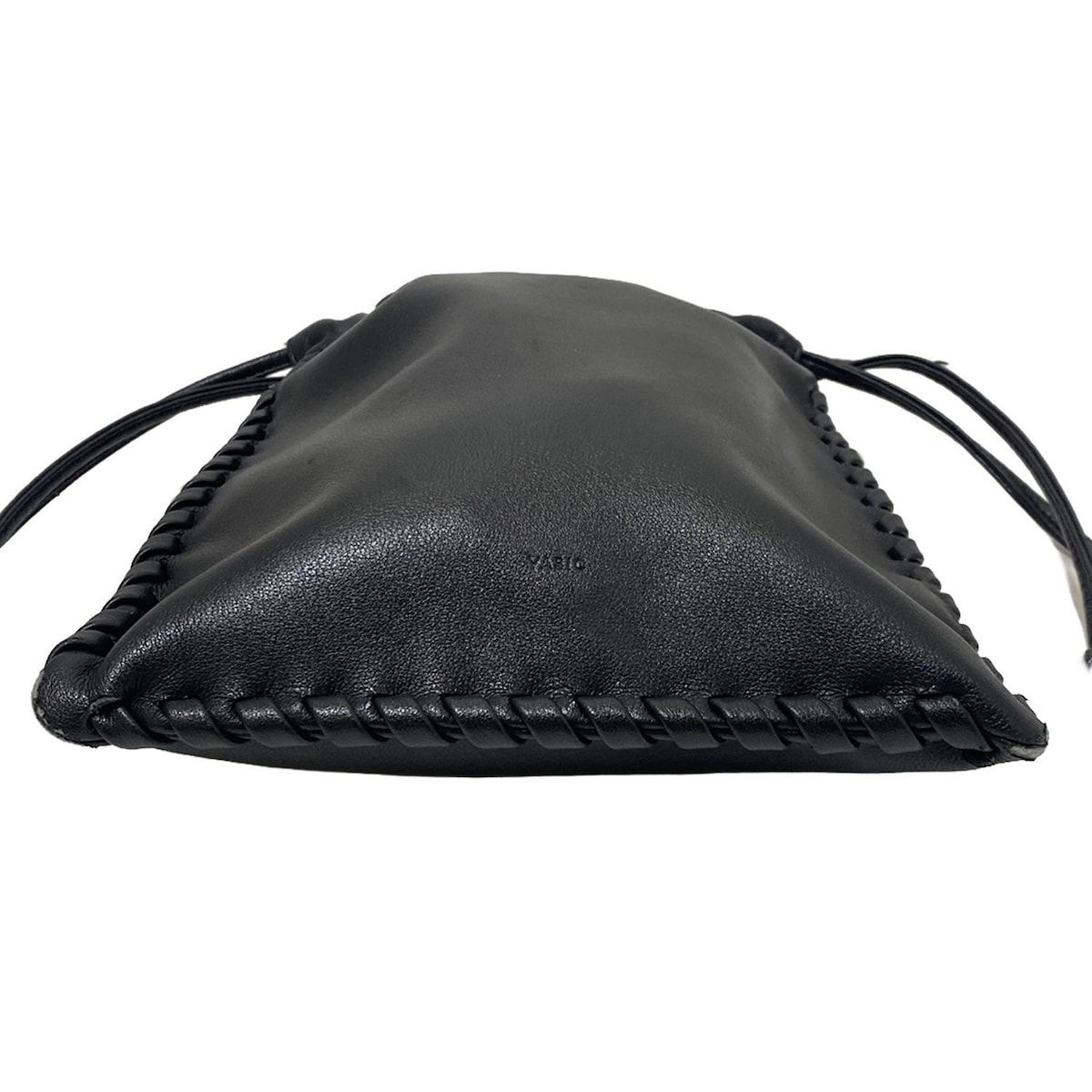 VASIC(ヴァジック) ショルダーバッグ - 黒 巾着型 レザー - メルカリ