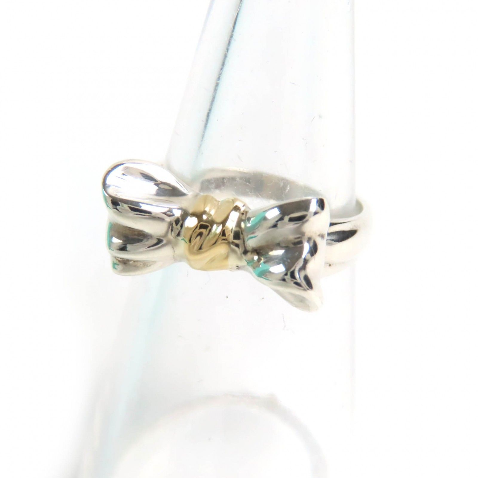 美品△TIFFANY&Co. ティファニー リボン リング・指輪 アクセサリー  