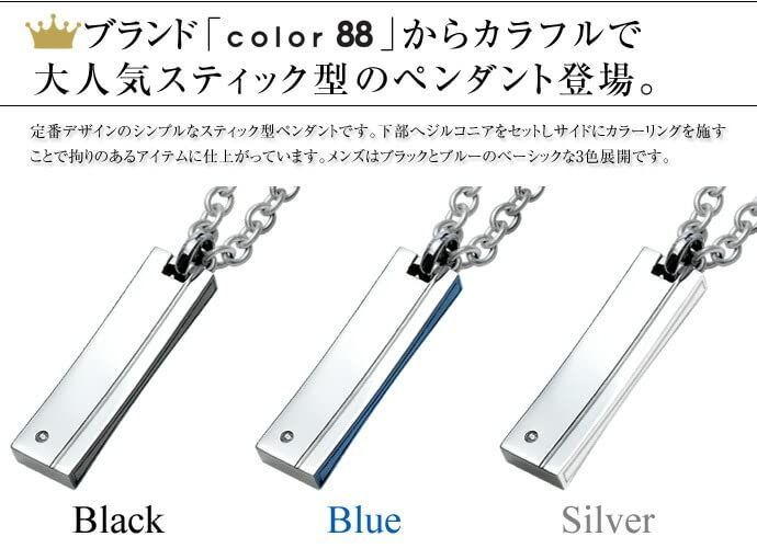 シルバーカラーステンレス316L Binich color88 ネックレス メンズ