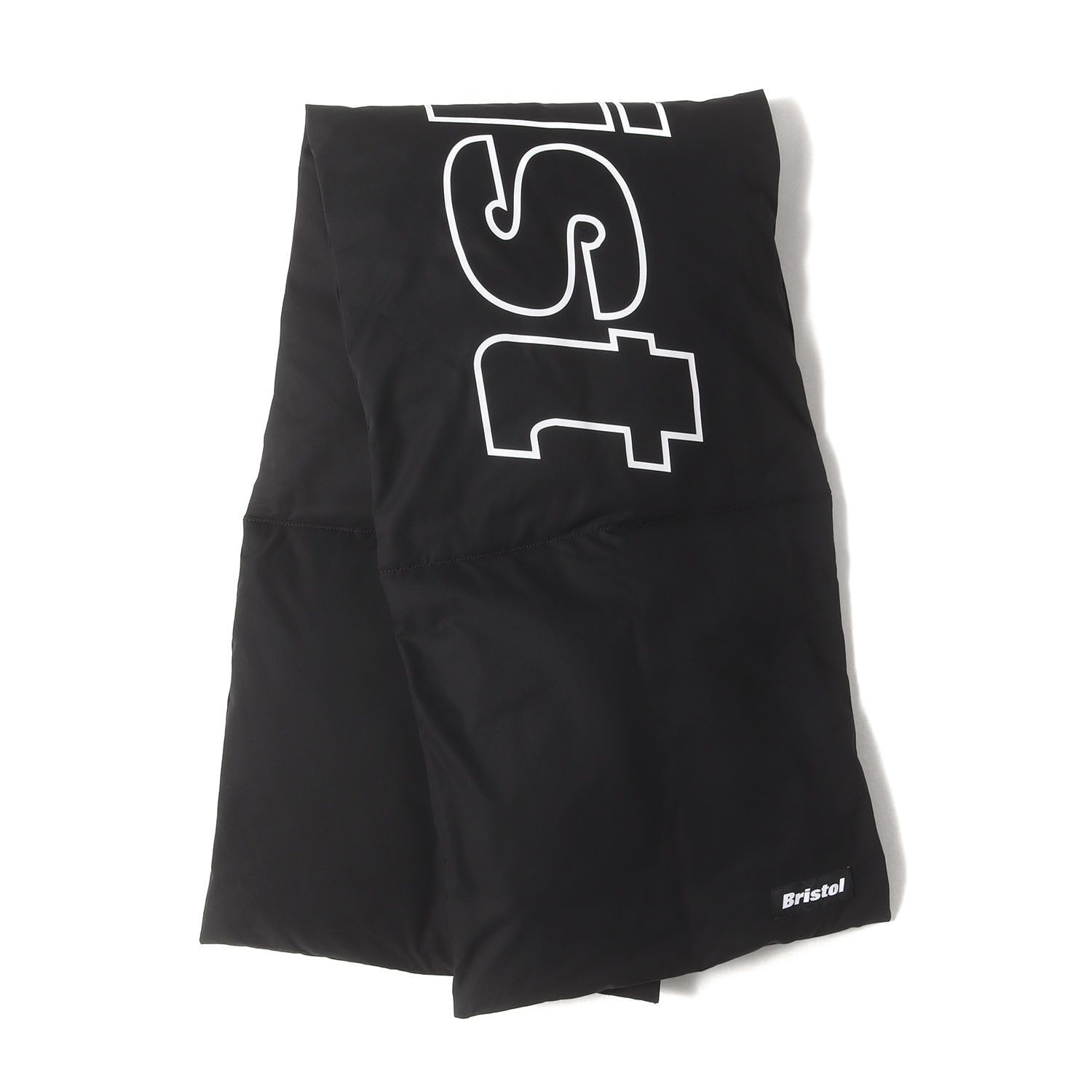 F.C.Real Bristol エフシー ルブリストル ブランドロゴ ダウン マフラー DOWN MUFFLER ブラック 黒 ブランド ファッション アイテム 小物 メンズ