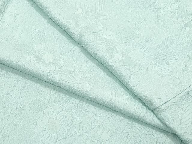 平和屋着物●上質な色無地 辻が花地紋 千草鼠色 正絹 CAAY3095vf