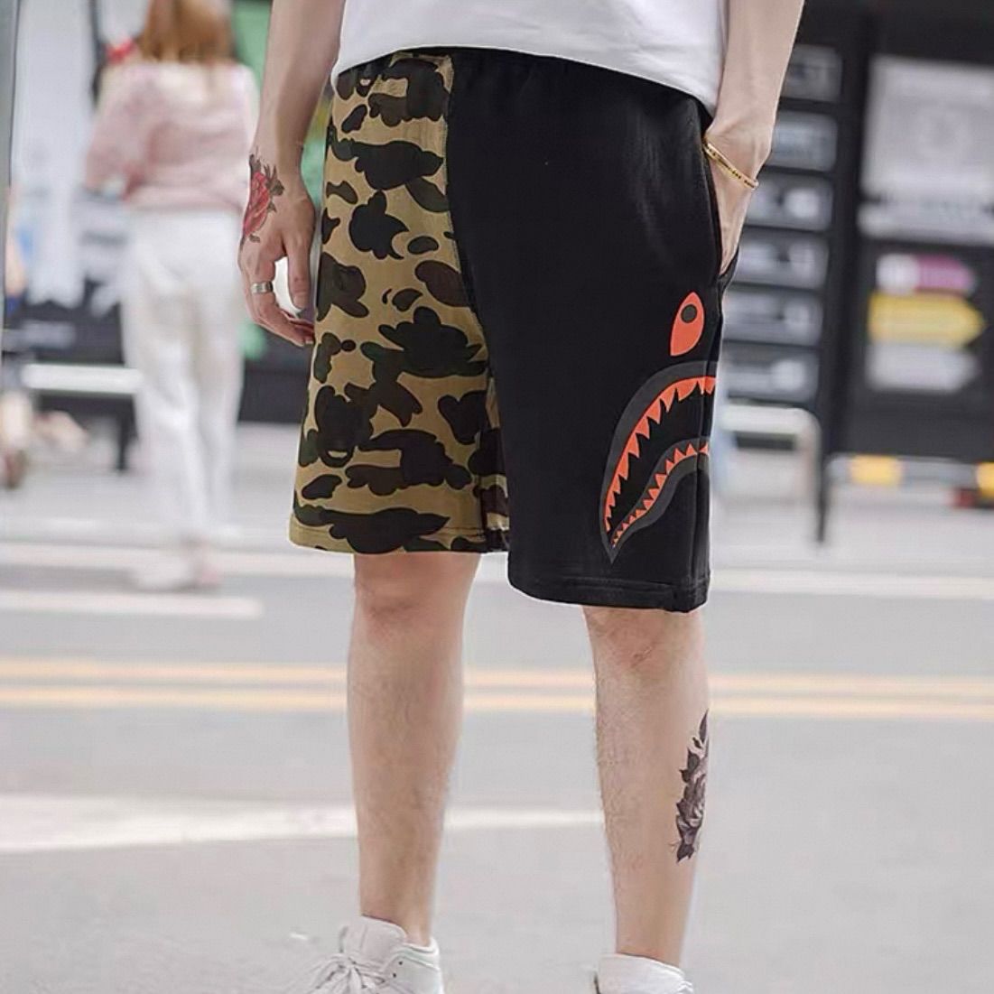M〜3XL】 A BATHING APE BAPE エイプ ベイプ ABC CAMO SHARK