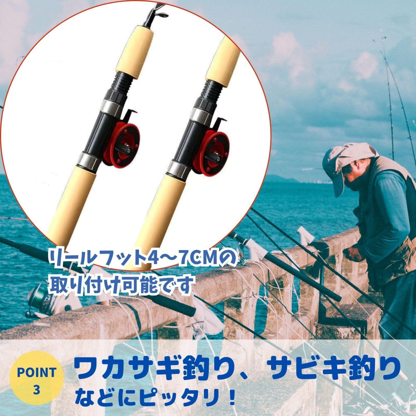 ロッド 釣竿 ワカサギ コンパクト 竿」の人気商品一覧 | 安い