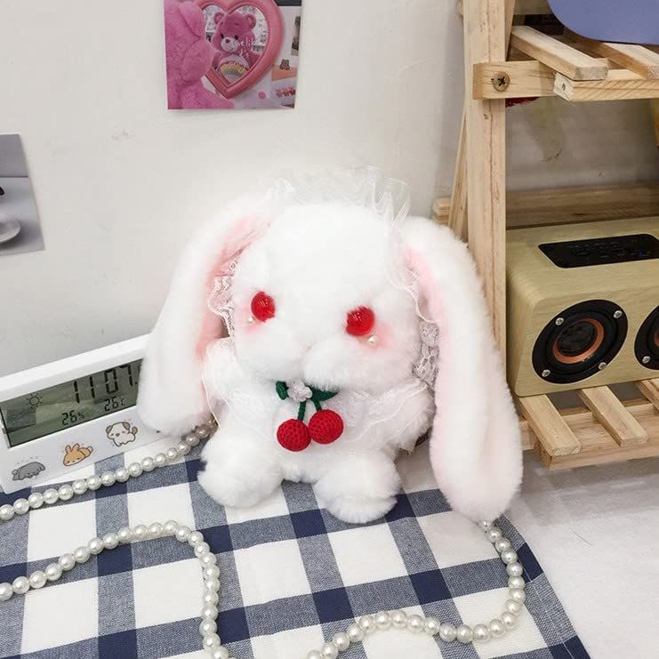 【未使用】CUTE　ぬいぐるみ生地　ふわふわバック 未使用】CUTE ぬいぐるみ生地 ふわふわバック ぬいぐるみ