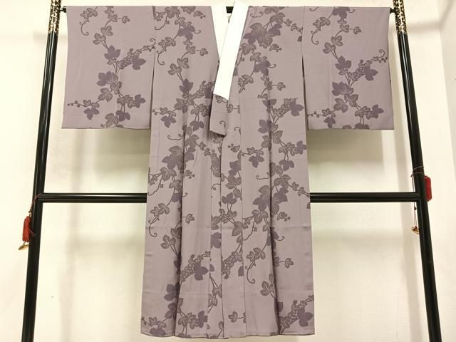平和屋着物●長襦袢 無双仕立て 蔦の葉文 やまと誂製 正絹 AABB5159ph