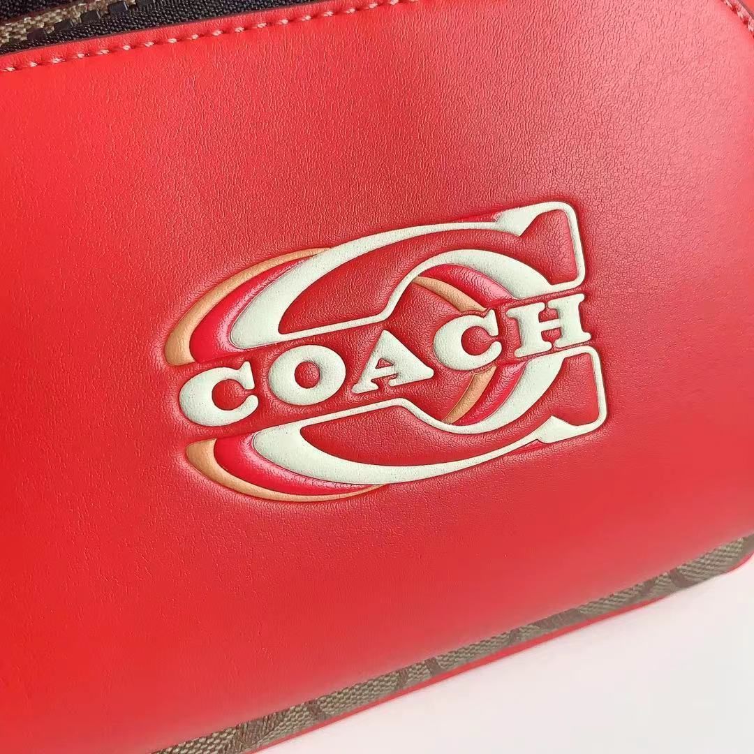 コーチ ショルダーバッグ ウエストポーチ COACH トラック ベルト バッグ・シグネチャー ブロックド コーチ スタンプ レザー ボディバッグ  CE870 - メルカリ