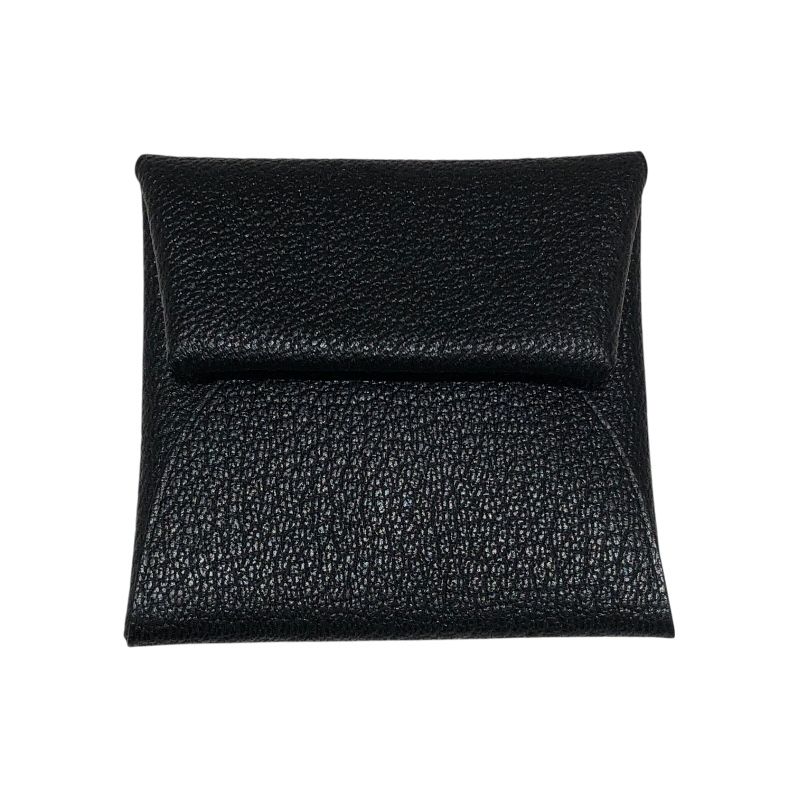 エルメス HERMES バスティア W刻 ブラック シェーブル レディース コインケース