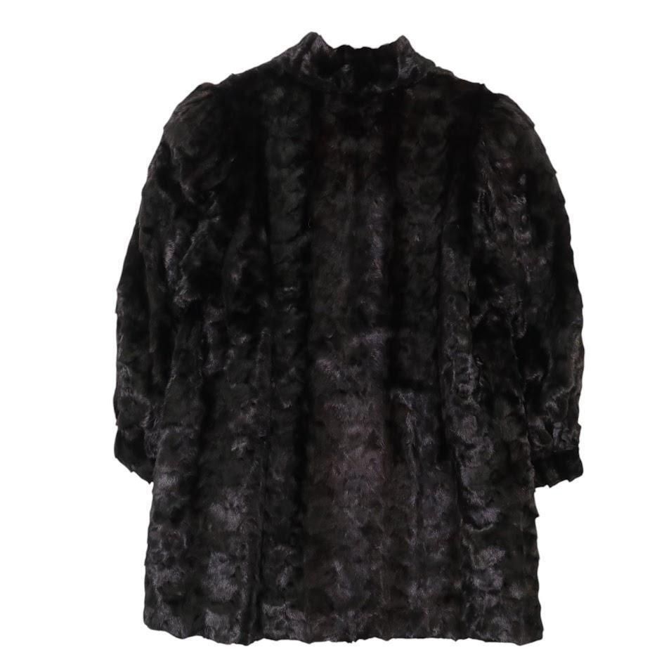 【美品】Clair de Lune エンバ ファーコート 毛皮コート　黒　金サガ 美品】Clair de Lune BY EMBA エンバ ファーコート 毛皮コート ミンク