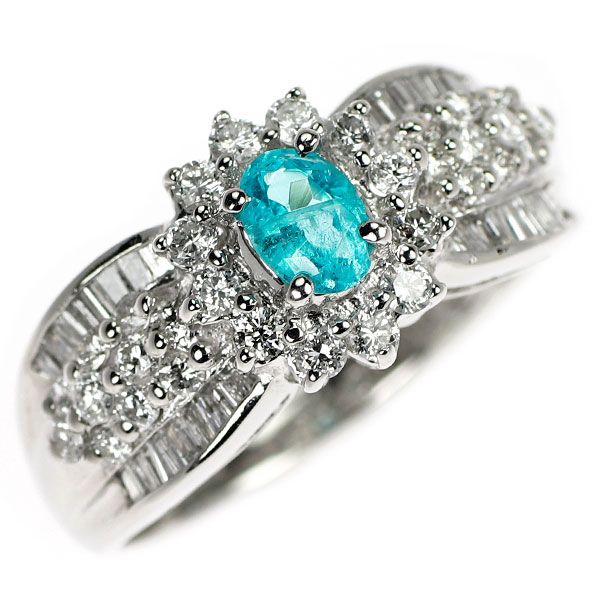 専用 Pt900 パライバトルマリン・ダイヤモンド ペンダントトップ Pt900 ブラジル産パライバトルマリン ダイヤモンド ペンダントトップ