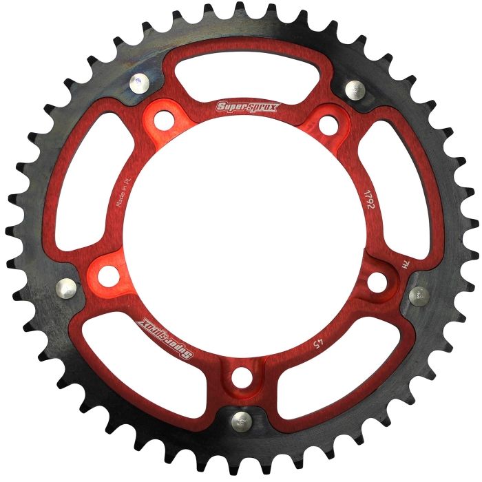 3営業日で発送 スーパースプロックス Supersprox SPX REAR STEALTH 1792-45T RED