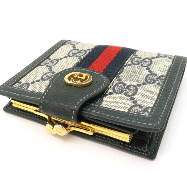 GUCCI コンパクトウォレット 035.150 シェリーライン がま口 2つ折り