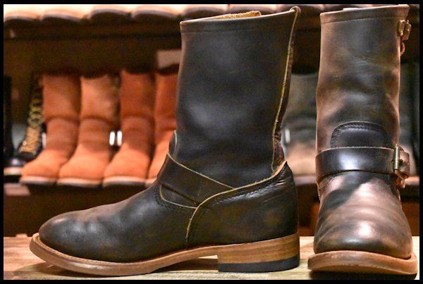 7.5D 良品 11年 BRASSカスタム】レッドウィング 2972 エンジニア 茶 カッパー ラフ＆タフ ブラス ブーツ 2966 redwing  HOPESMORE【DK393】 - メルカリ