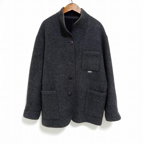 【極上美品・・2WAY 】マドモアゼルノンノン ジャケット　グレーM　ライナー付 wnc マドモアゼルノンノン MademoiselleNONNON フェルト地 ジャケット