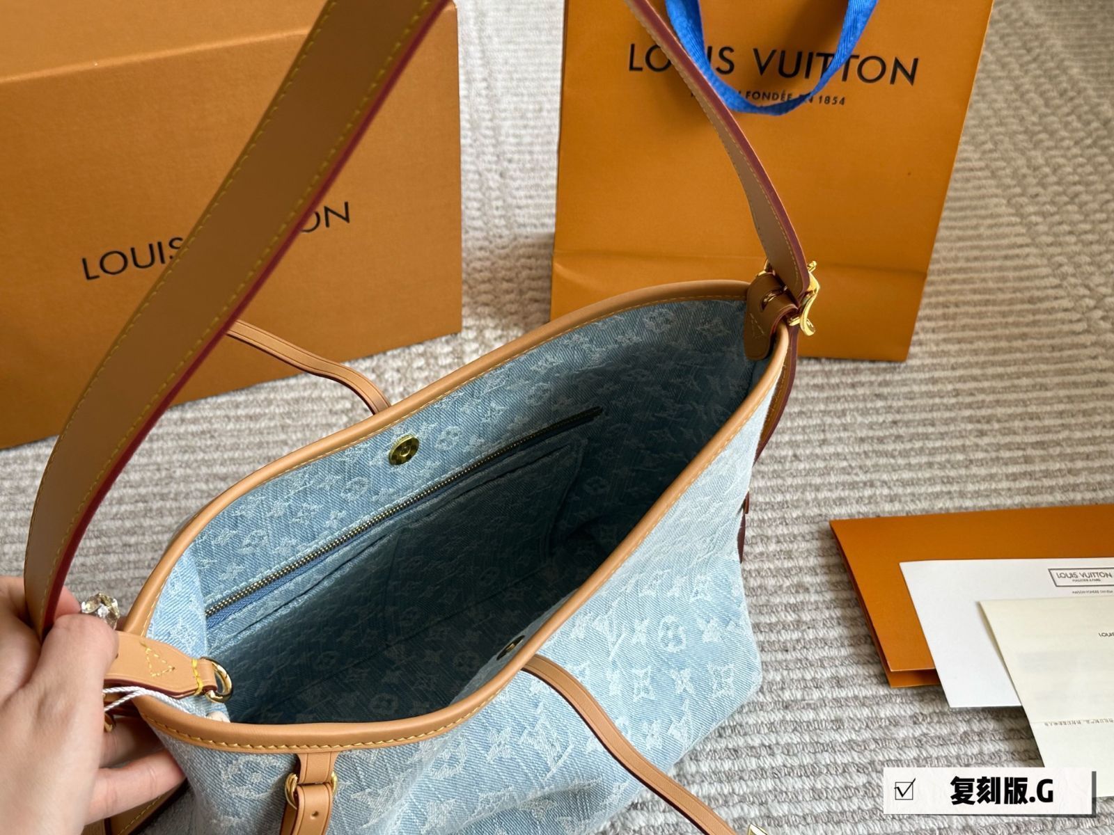 Louis Vuitton 夏の装いに ◆ キャリーオール NM PM 人気 デニム 新作 LOUIS VUITTON キャリーオール NM MM デニム バッグ (Louis