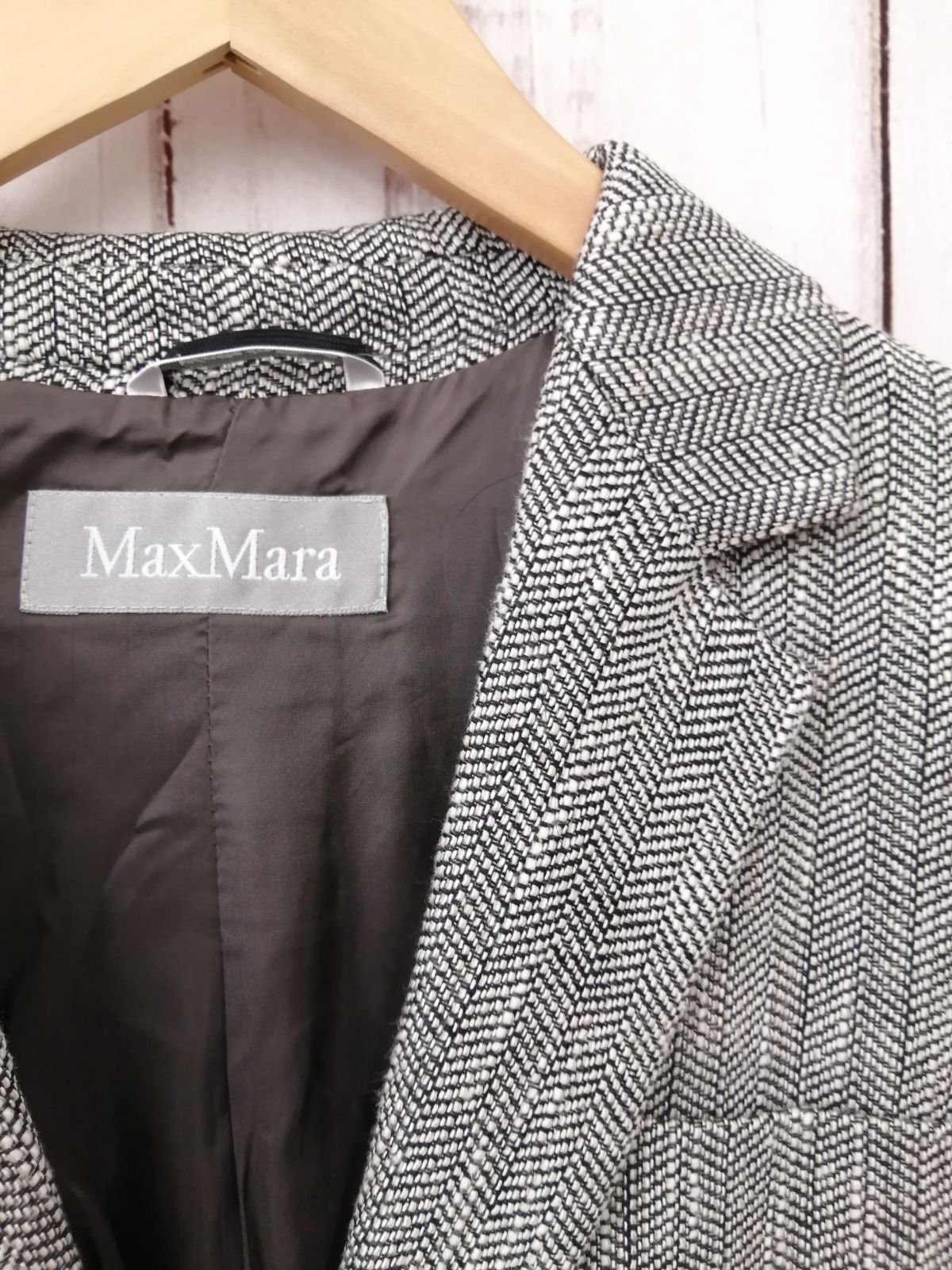 ☆Max Mara マックスマーラ/サイズ：38/ブラックカラー×ホワイト