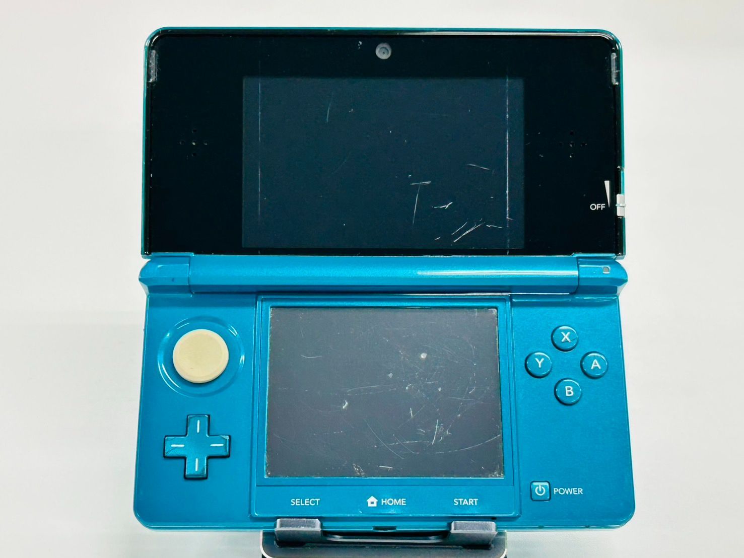3DS アクアブルー　動作確認　初期化済み Nintendo 3DS アクアブルー/AQUA BLUE 本体 動作確認/初期化済み