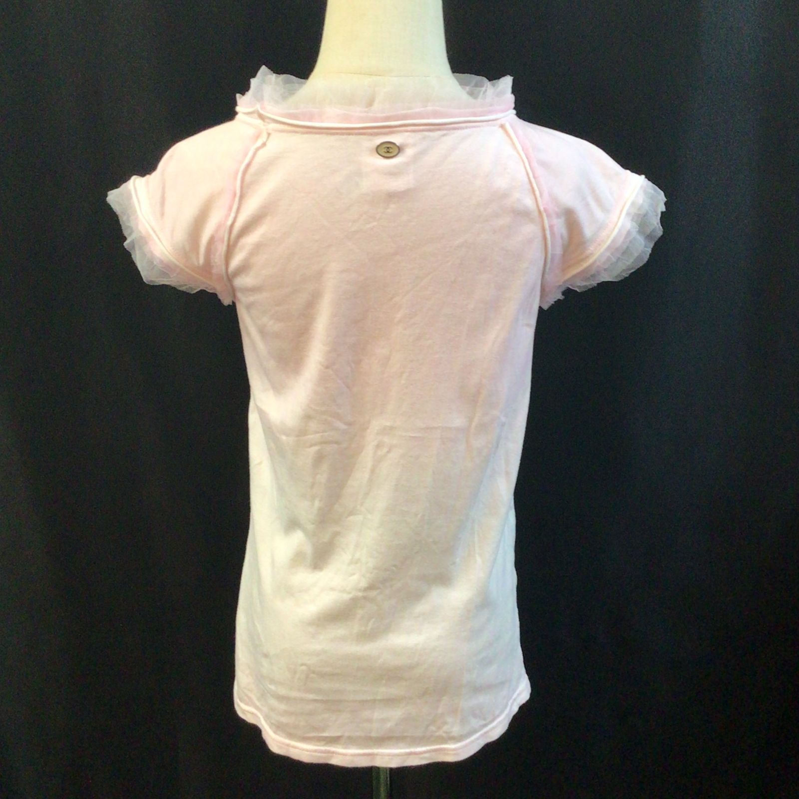 CHANEL シャネル　Tシャツ　ココマーク　ボタン シャネル ココボタン 95P コットン Tシャツ 42 レディース