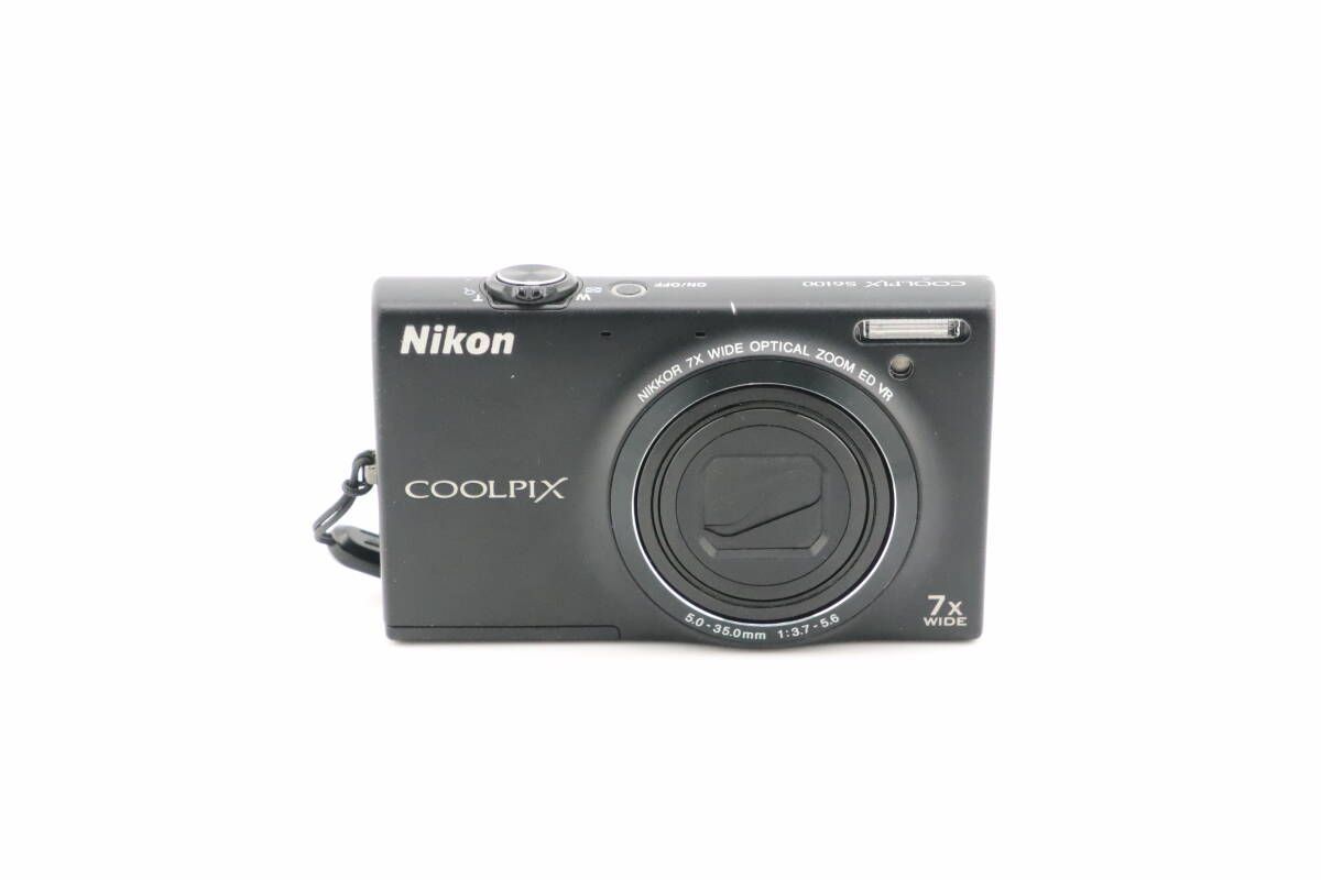 【ジャンク】Nikon ニコン コンデジCOOLPIX S6100 ☆ジャンク品☆ニコン NIKON COOLPIX S6100 ブラック☆ W0952