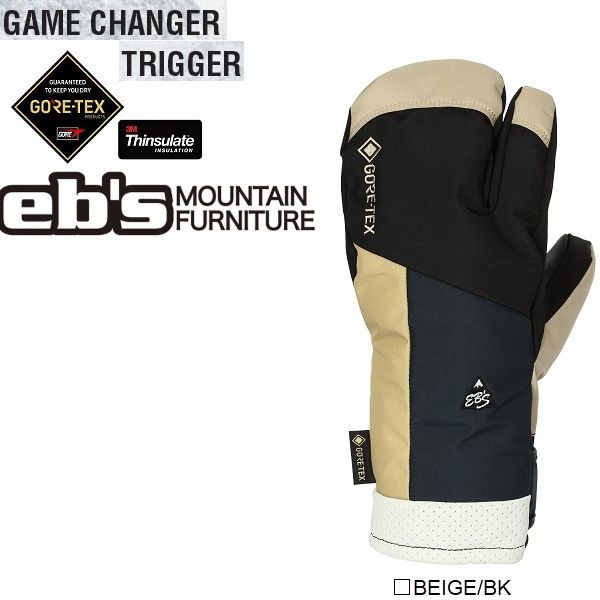 eb s エビス GAME CHANGER TRIGGER GORE-TEX 25‐26 ゲームチェンジャー トリガー ゴアテックス ABEAM Eb s エビス グローブ スノーボード用グローブ 4500003