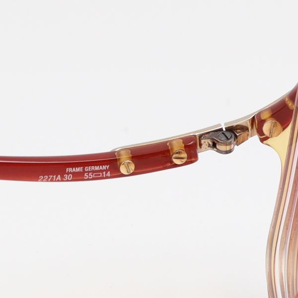 ディオール★サングラス★赤×ゴールド系★箱付き クリスチャンディオールミニレディディオール ニキドサンファル