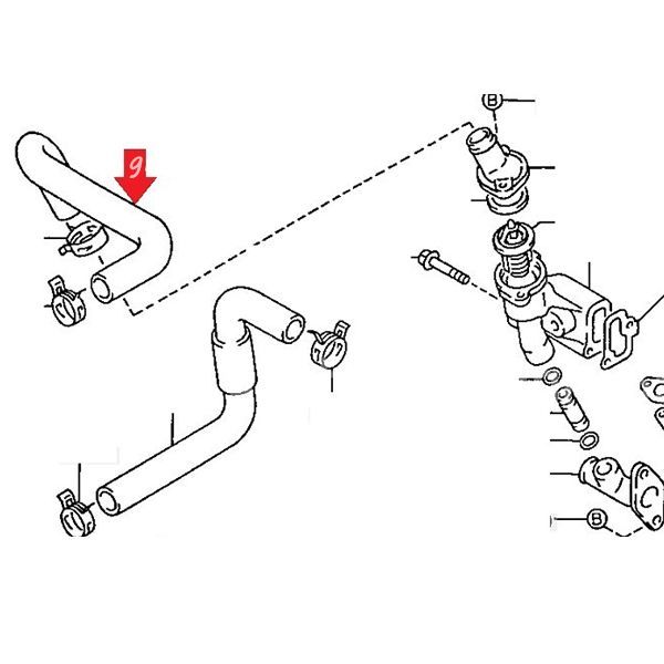 トヨタ 純正 スープラ 70 1GGEU ラジエーター ホース 検索 パーツ エンジン 部品 ラジエーター インレット ホース レストア ソアラ 20 ドア JT22