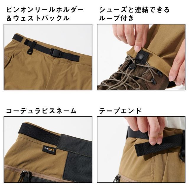 ダイワ DP-3225 コーデュラ ブッシュパンツ ブラック XL | 釣具 釣り