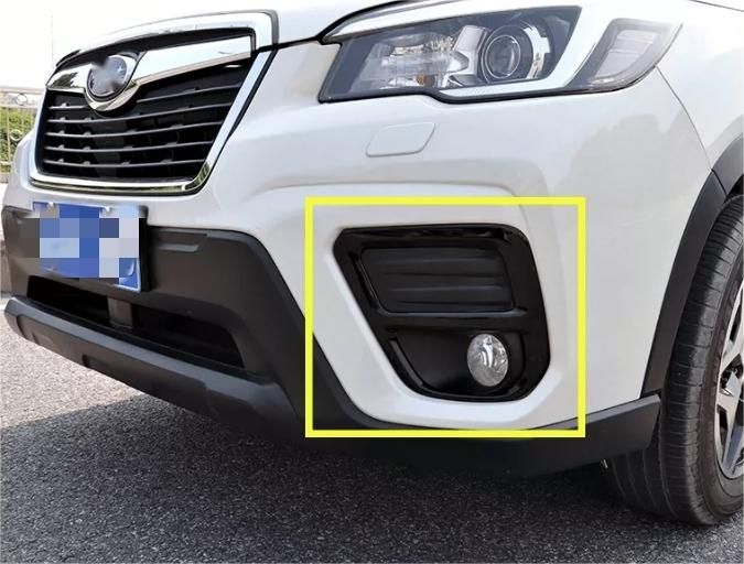 ブラック スバル フォレスター 2019-2021年 外装パーツ フロントフォグランプカバー 2個セット FFCRYSTALESIA_COM