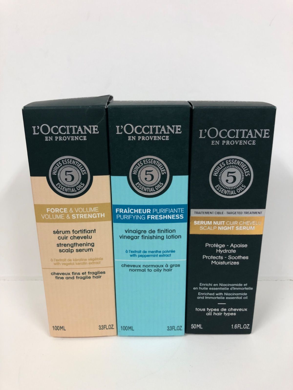 F1229 L'OCCITANE ロクシタン 頭皮用美容液＋ヘアトリートメント 計3点セット