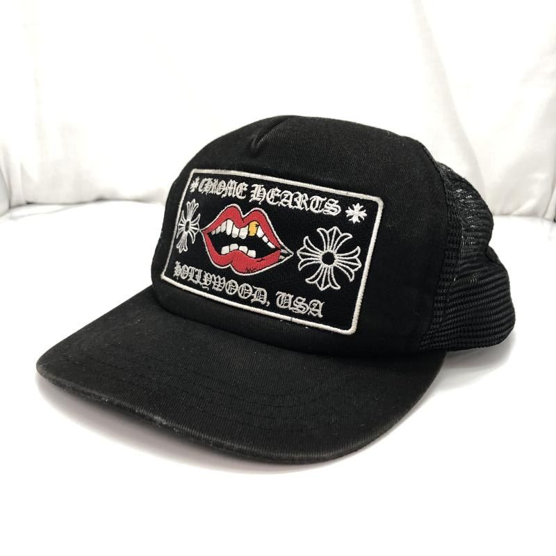 CHROME HEARTS ブラックキャップ OSサイズ CHROME HEARTS キャップ OS-ONE SIZE ブラック