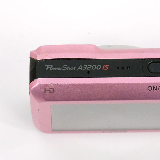 bn:2] Canon製 PowerShot A3200 IS ピンク 1410万画素 本体いたみ