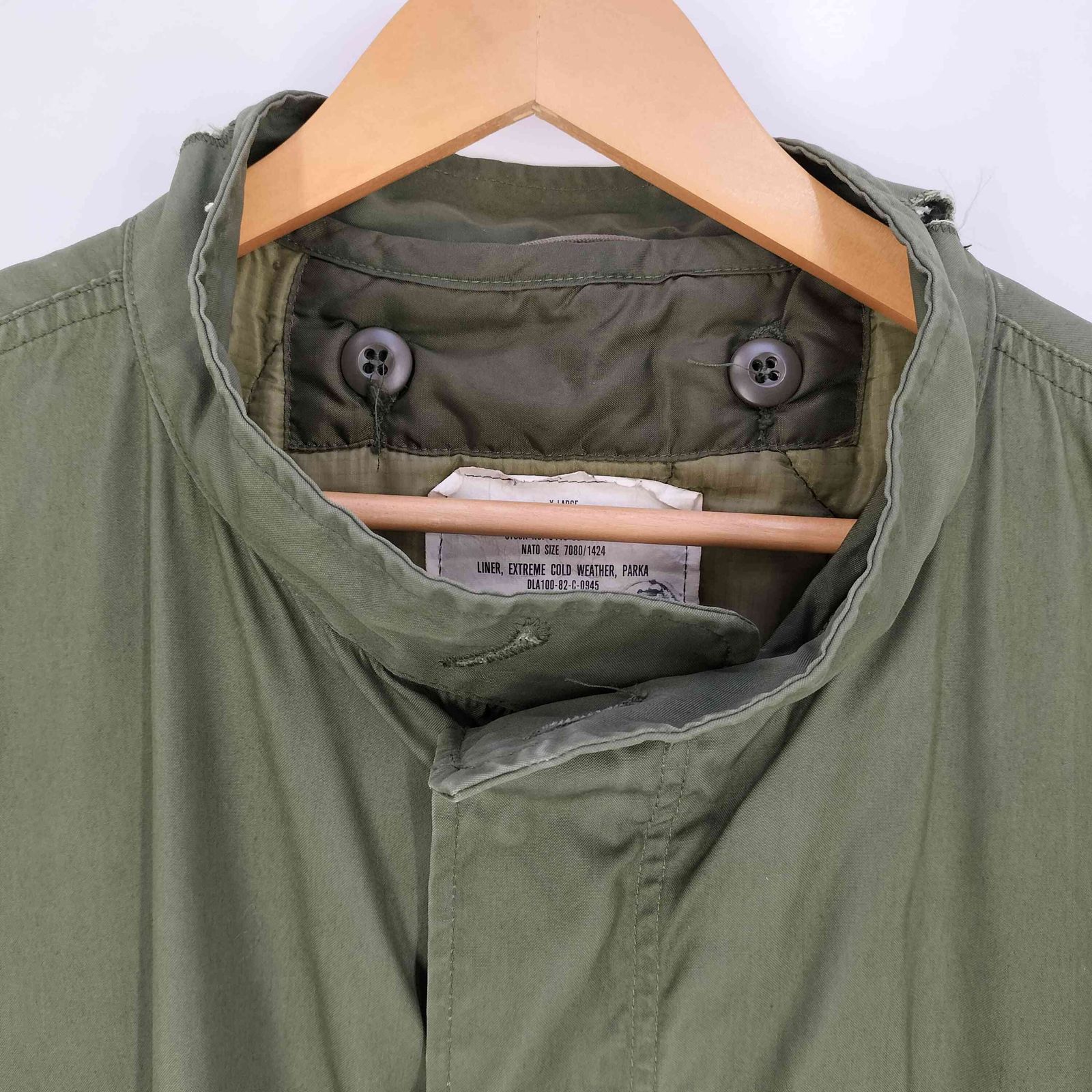 ユーエスアーミー U.S. ARMY 80s M-65 米軍 キルティングライナー