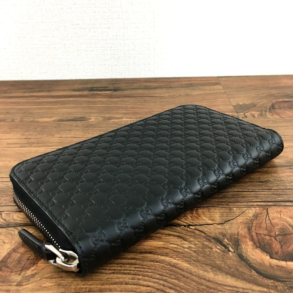 未使用品 GUCCI ジップウォレット 544473 ブラック 341-