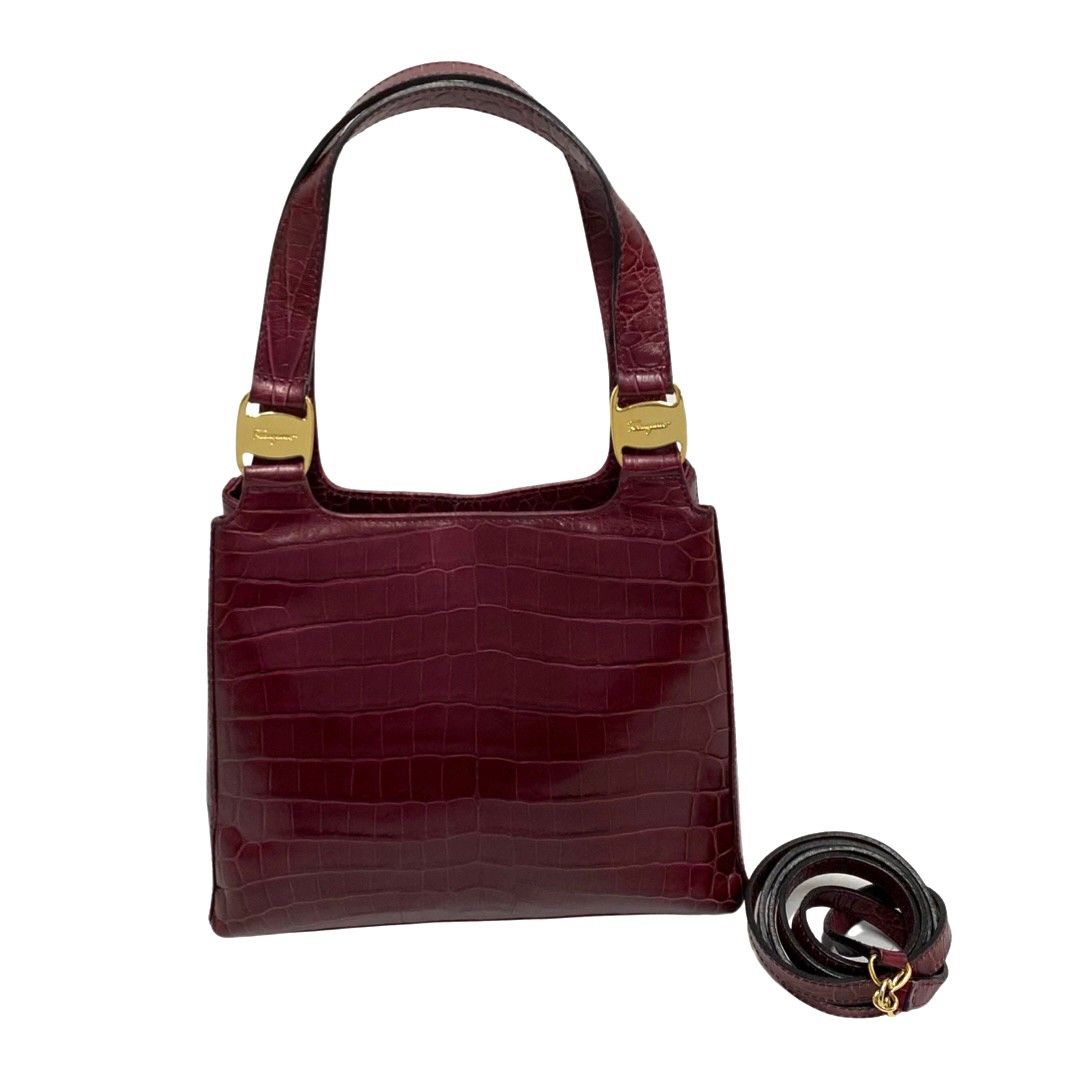 極 美品 Salvatore Ferragamo サルヴァトーレフェラガモ ロゴ