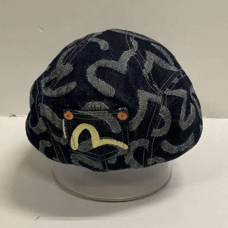 口コミ サイト 商品 74.EVISU Lサイズ【併売品 ハンチングハット ジャガード カモメ 帽子