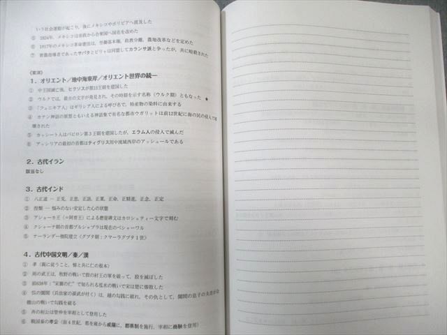 代々木ゼミナール 代ゼミ 早大世界史予想問題演習 2022 冬期直前