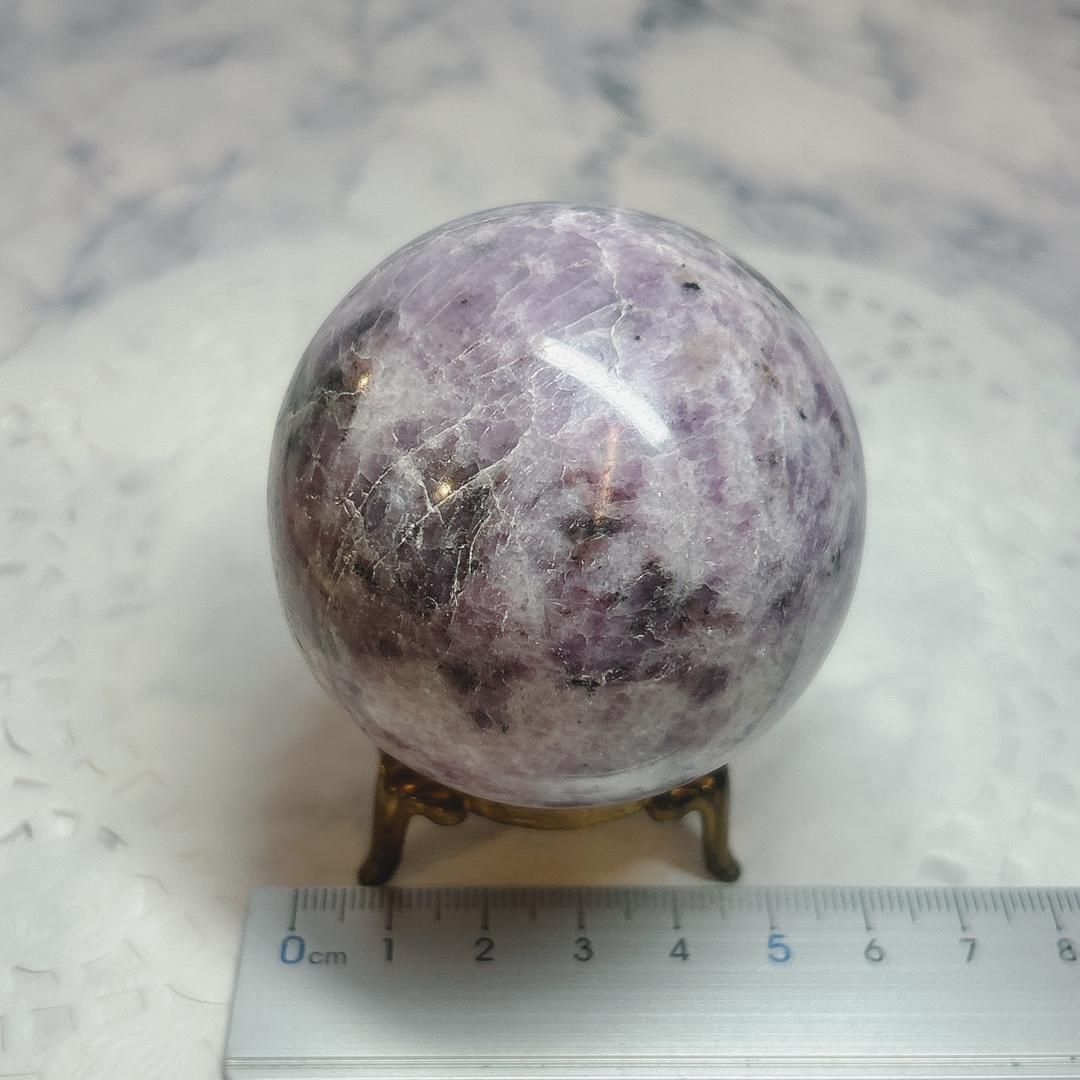 ブルーアパタイト 丸玉 60mm｜天然石丸玉 通販 キラリ石 大きめ