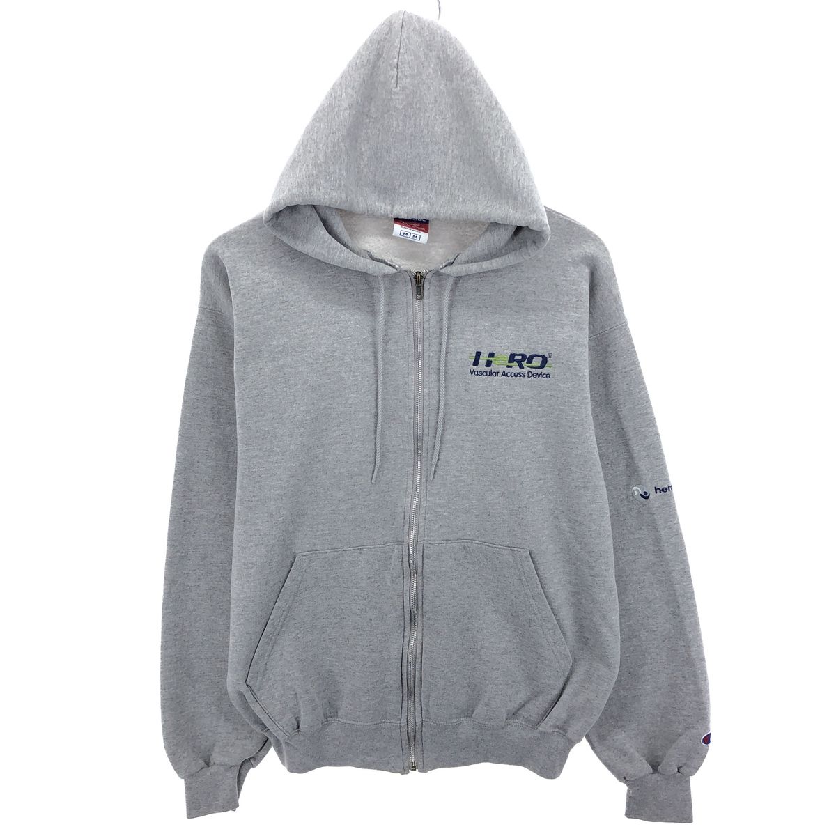 古着 チャンピオン Champion AUTHENTIC ATHLETIC APPAREL スウェットフルジップパーカー メンズM相当/eaa413030