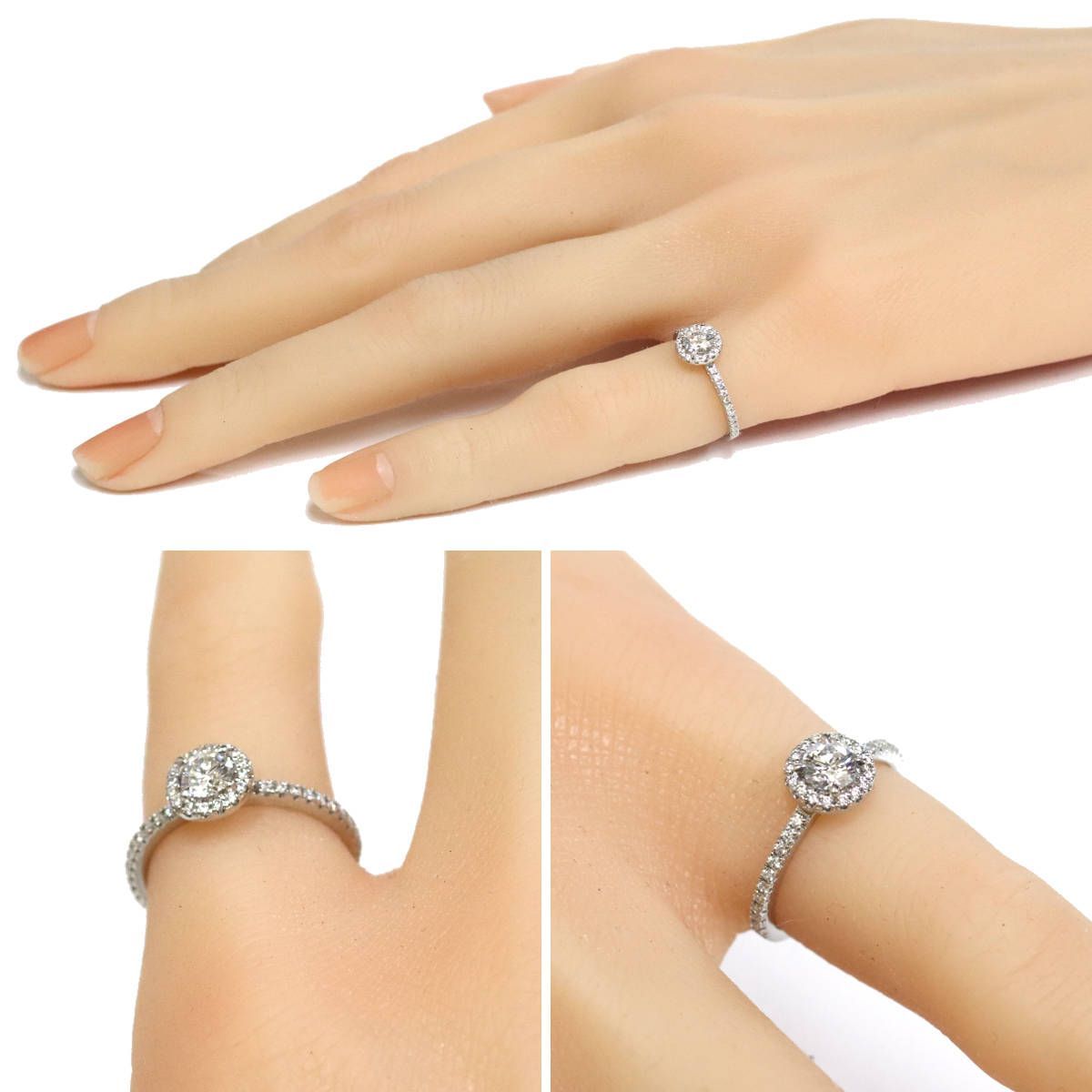 イノーヴェ Pt950ダイヤモンドリング D0.274 2.8g #6 - メルカリ 