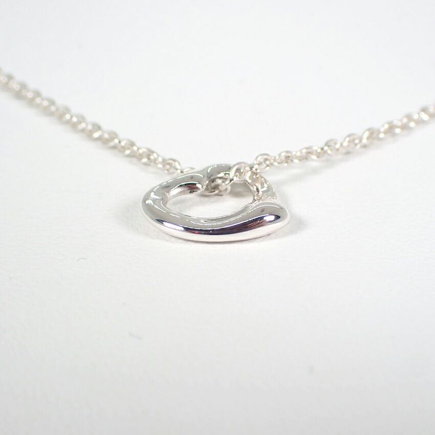 ティファニー 925 オープンハート ペンダント/ネックレス//g508-51  