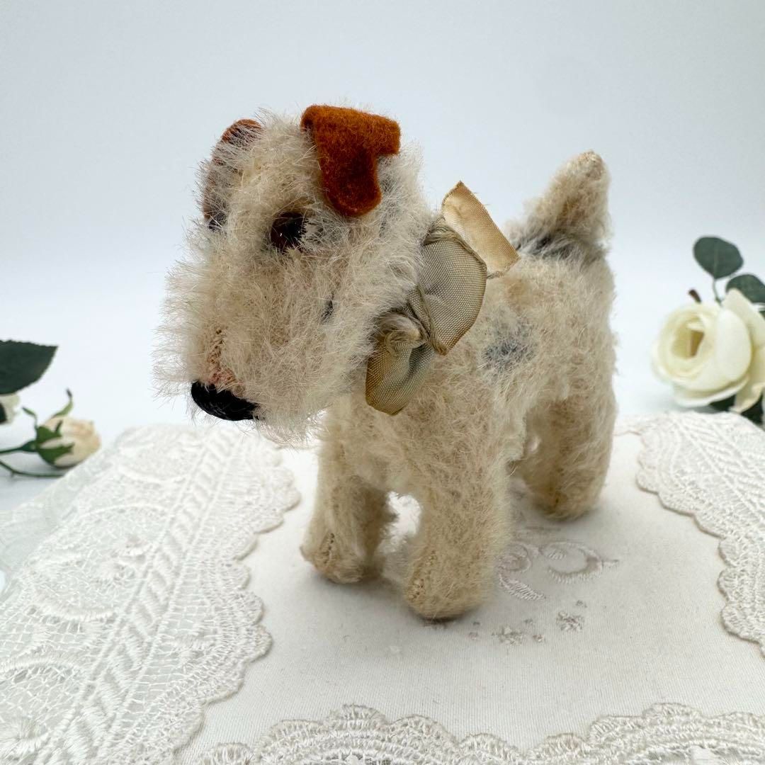 シュタイフ Foxy Foxterrier フォックステリアのフォクシー テリア 犬 ビンテージ アンティーク Steiff STEIFF