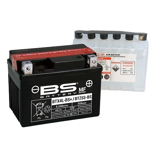BSバッテリー バイク用バッテリー MFバッテリー ホンダ ブロード 【充電済み発送】 BTX4L-BS＋ 2輪