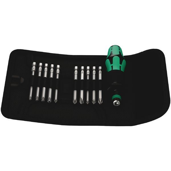 WERA ヴェラ 11点組 差込6.35mm Kraftform 差替え式 ドライバー ビットセット 059299 工具 ツール DIY 作業工具 道具