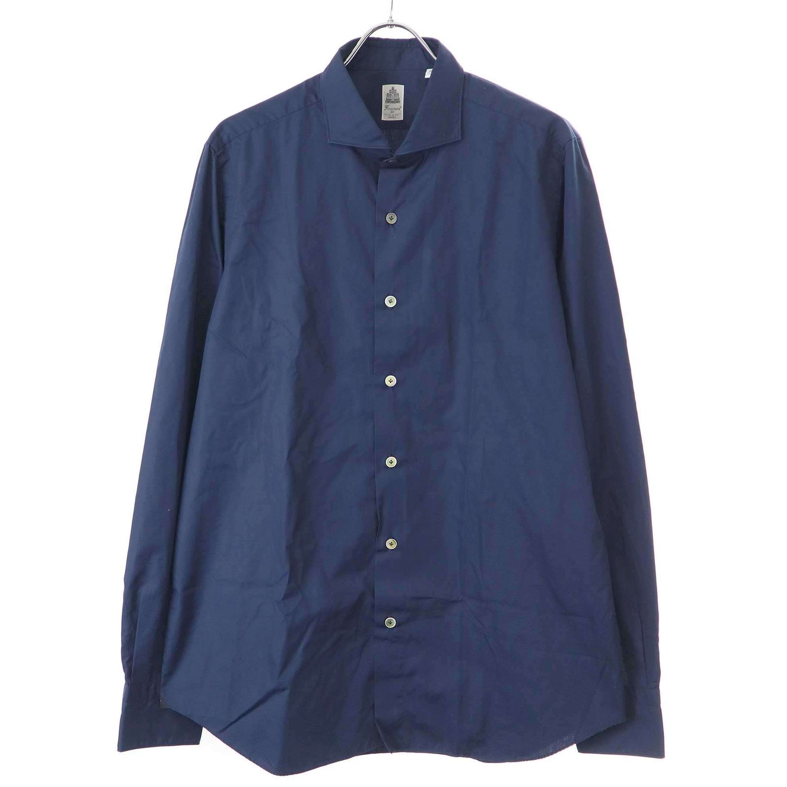 Finamore フィナモレ シャンブレーホリゾンタルカラーシャツ Finamore フィナモレ シャンブレーホリゾンタルカラーシャツ
